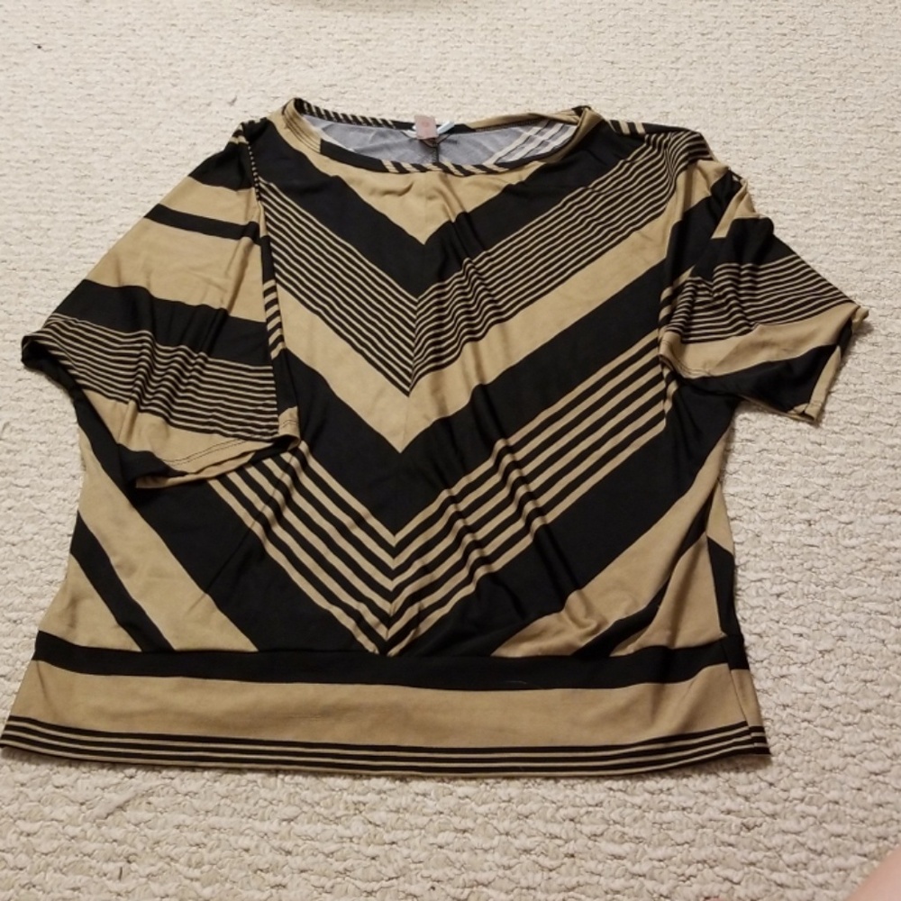 Black and Tan blouse